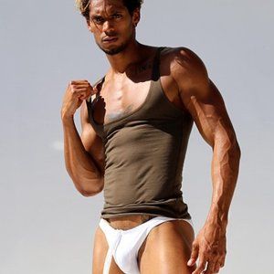 NEW Rufskin Dan Low-Chest Tank Top Olive